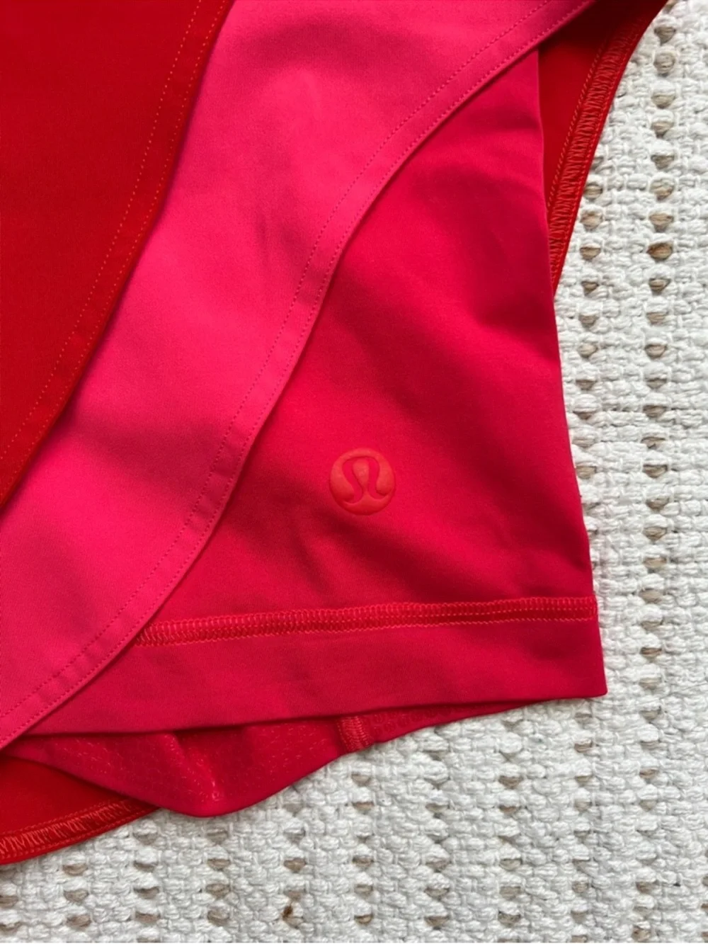 Lululemon Red Asymmetrical Layered High-Rise Tennis Skort Size 6 (Small)
